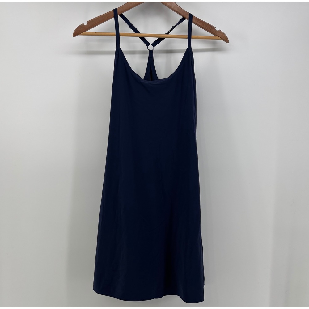 Outdoor Voices Exercise Dress Women's Small Navy Blue Built In Shorts